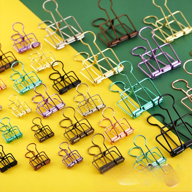 Yuezhen metāla piezīmju mapīte ar garās astes klipsiem un dovetail klipsiem