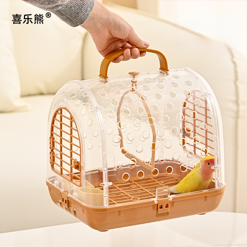 Nešiojamas papūgos išvykos narvas su transporto krepšiu, Prekės ženklas Happy Parrot, Medžiaga: Kitas, Kilmė: Šandongas, Importuota: Ne