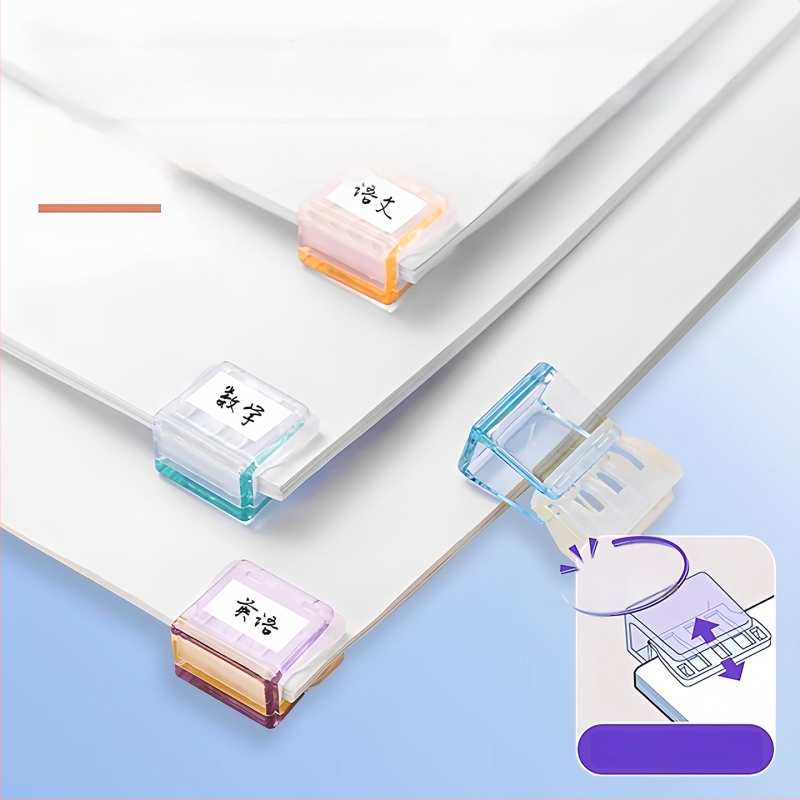 Qiwang plastikust nurgiklipp – anti-roll paberi klips dokumentidele