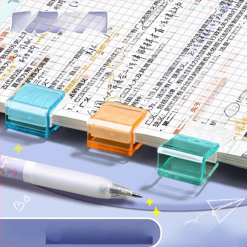 Qiwang plastikust nurgiklipp – anti-roll paberi klips dokumentidele