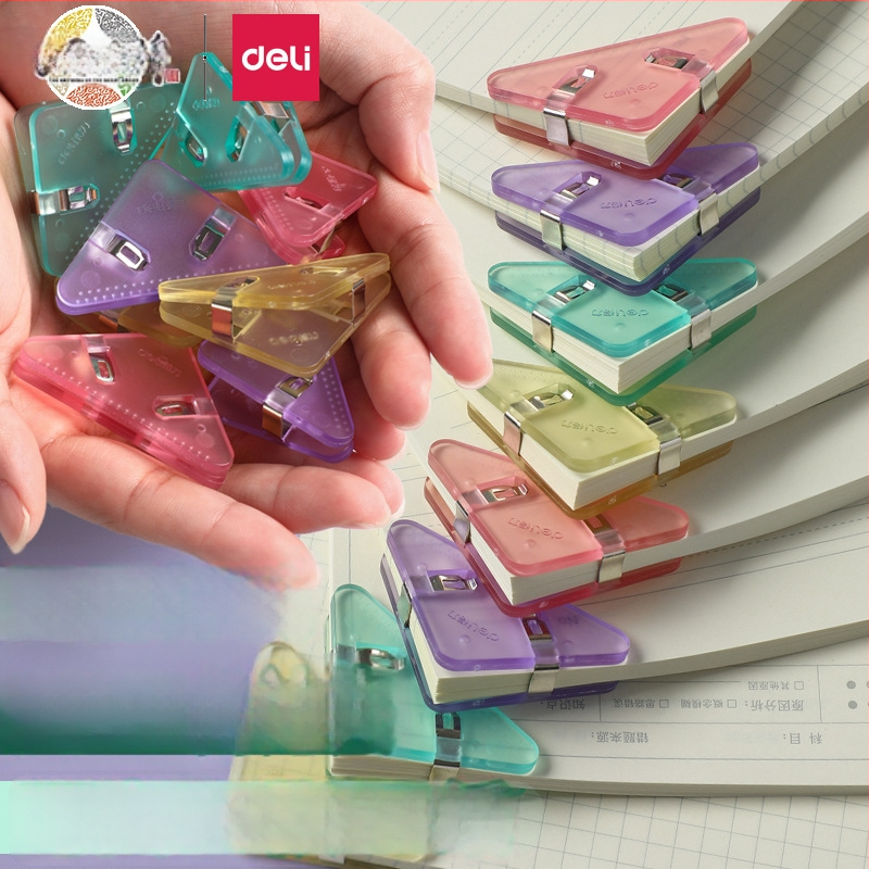 Nurgaklamber QJ8530 – kolmnurkne klipp dokumentidele, plastik, Deli