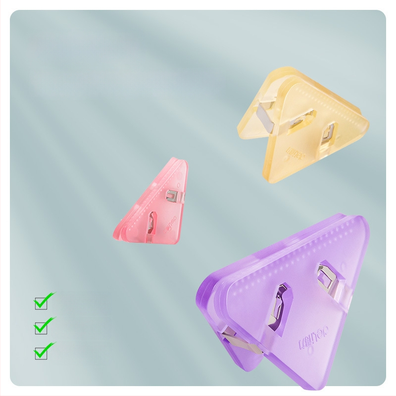 Nurgaklamber QJ8530 – kolmnurkne klipp dokumentidele, plastik, Deli