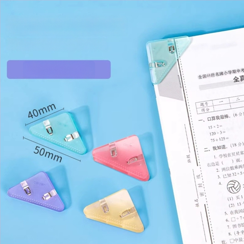 Nurgaklamber QJ8530 – kolmnurkne klipp dokumentidele, plastik, Deli