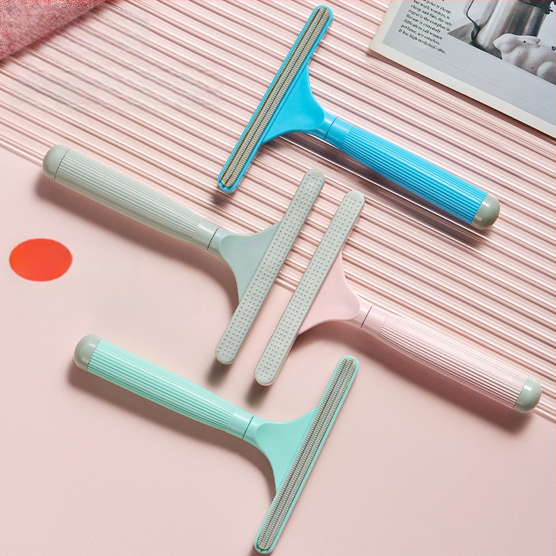 Augintinių plaukų šalinimo įrankis (dvipusis, rankinis, išlenkta šukė, ABS+TPR) ilgaplaukėms katėms