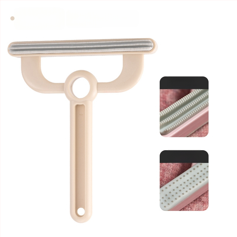 Augintinių plaukų šalinimo įrankis (dvipusis, rankinis, išlenkta šukė, ABS+TPR) ilgaplaukėms katėms