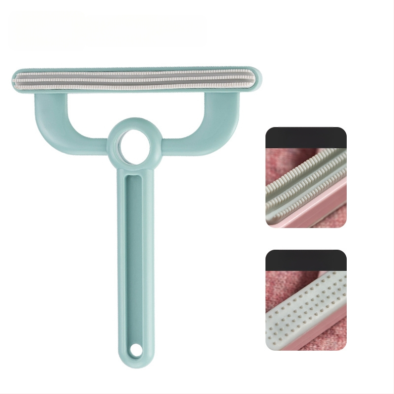 Augintinių plaukų šalinimo įrankis (dvipusis, rankinis, išlenkta šukė, ABS+TPR) ilgaplaukėms katėms