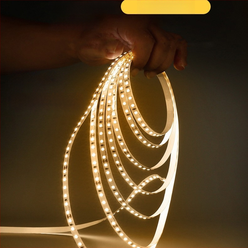 Lipni LED juostelė dekoratyviam apšvietimui – 5V USB maitinimas, 120 LED (2835 SMD), 120° spindulys, reguliuojamas ryškumas