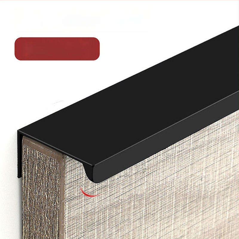 Spintų ir stalčių rankenėlė – aliuminio profilis, šiuolaikiškas minimalistinis stilius, oksiduota apdaila