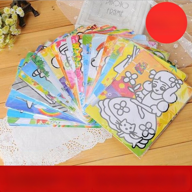 Sada na maľovanie pieskom pre deti, značka Blue Fruit Rabbit, kapacita 1, balenie OPP vrecko, DIY (Použitie: maľovanie pieskom; Značka: Blue Fruit Rabbit; Balenie: OPP vrecko; Kapacita: 1)