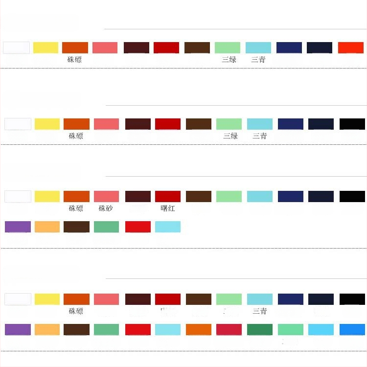 Pigmenty Marley pre čínske maľovanie, kapacita 5-12, kompatibilné s Xuan papierom