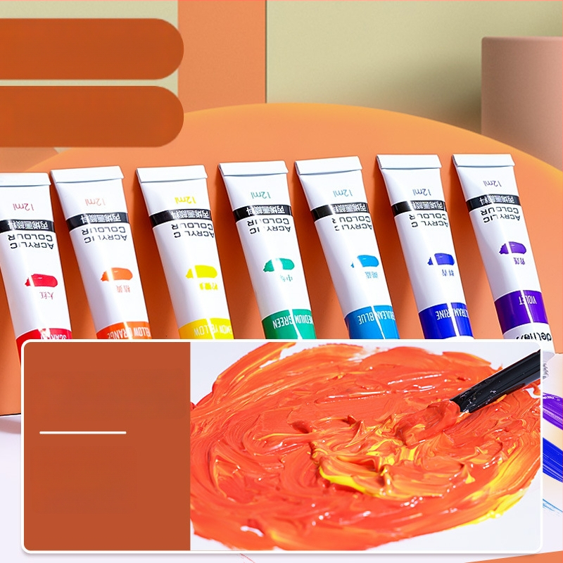 Deli akrylové pigmenty, z polypropylénového materiálu, pre akvarelové maľovanie, pre začiatočníkov, vodeodolné