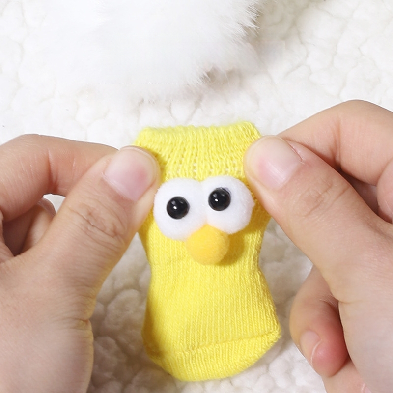 Šunų kojinės ir letenų apsaugos, neslystančios vidaus ir lauko naudojimui, megztas warp mezgimas, jacquard audinys, poliesteris