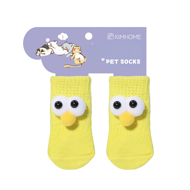 Šunų kojinės ir letenų apsaugos, neslystančios vidaus ir lauko naudojimui, megztas warp mezgimas, jacquard audinys, poliesteris