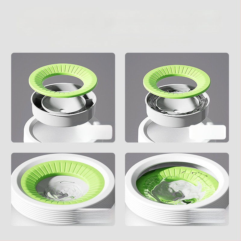 Plūduma suņa ūdens bļodiņa, plastmasa, ar anti-noplūdes atveri un mitrumu izturīgu dzirdināšanas ierīci, kakla aizsardzība