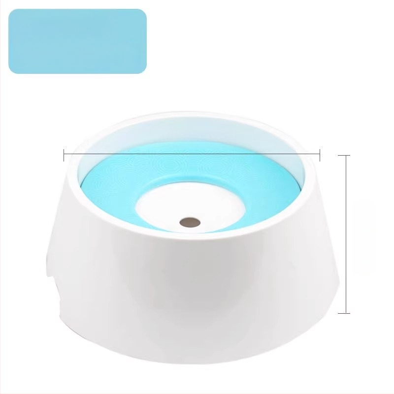 Plūduma suņa ūdens bļodiņa, plastmasa, ar anti-noplūdes atveri un mitrumu izturīgu dzirdināšanas ierīci, kakla aizsardzība