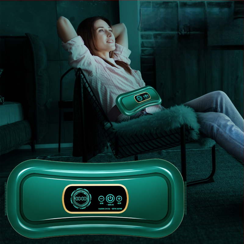 Pilvo masažuoklis su vibracija ir šiltojo kompresijos funkcija, USB maitinimas, mechaninis valdymas, 2-oji pavara, iki 4 masažo galvučių