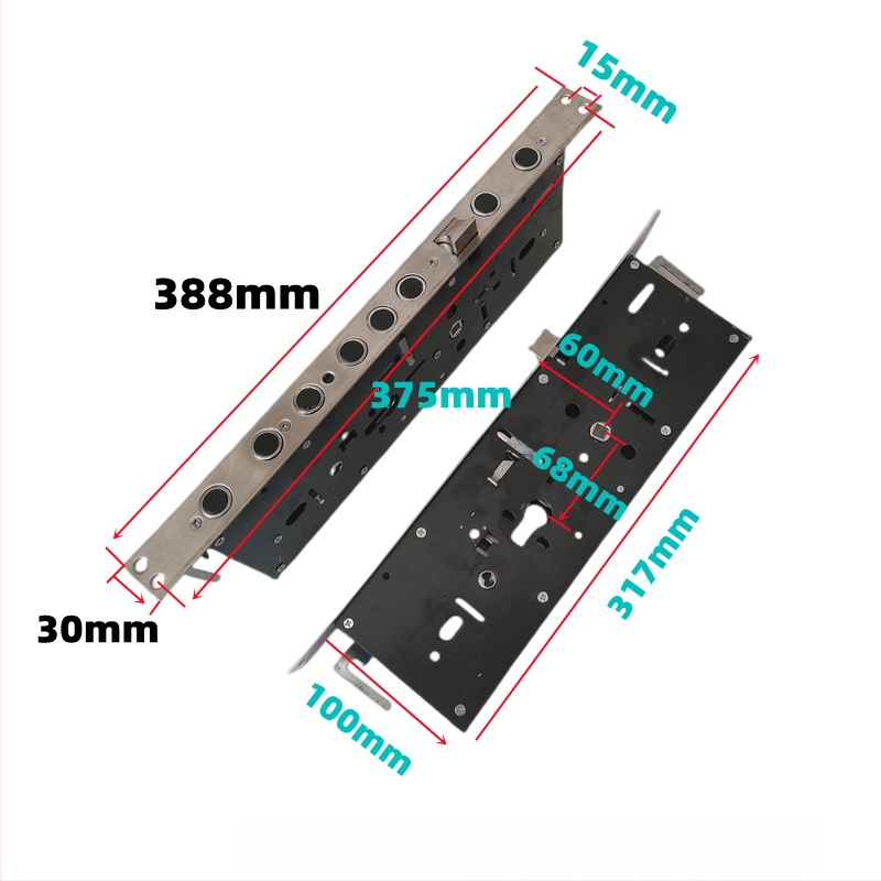 Overlord Lock Body nerūdijančio plieno durų spyna su rankena, skirta apsaugai nuo vagysčių, šiuolaikiškas minimalistinis stilius