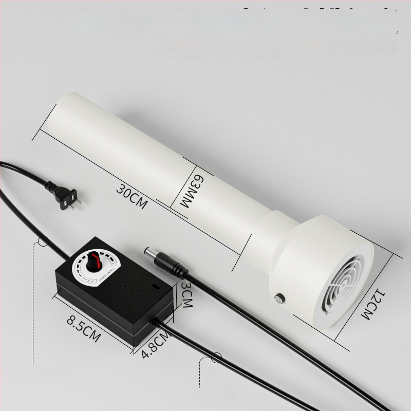 Išmetimo oro keitimo ventiliatorius miegamajam, 12V, 1000W, 50Hz, horizontalis montavimas, išmanusis valdymas