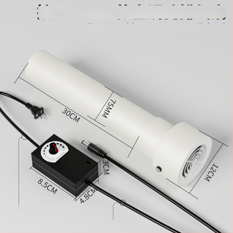 Išmetimo oro keitimo ventiliatorius miegamajam, 12V, 1000W, 50Hz, horizontalis montavimas, išmanusis valdymas