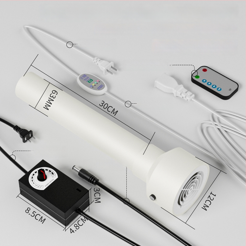 Išmetimo oro keitimo ventiliatorius miegamajam, 12V, 1000W, 50Hz, horizontalis montavimas, išmanusis valdymas