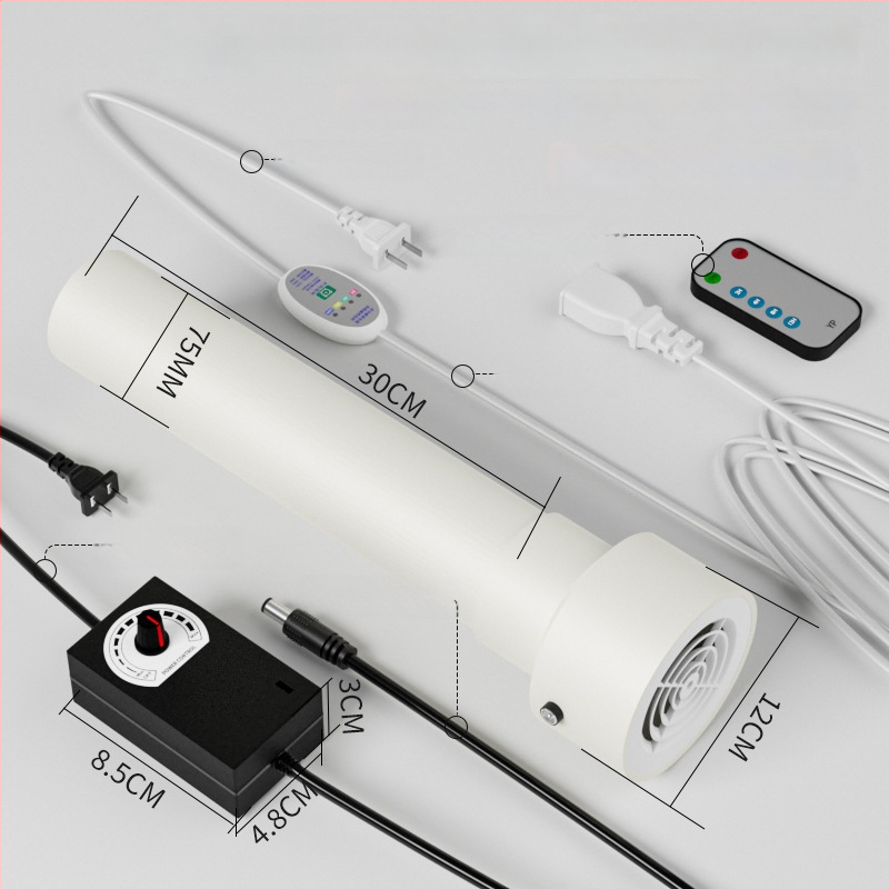 Išmetimo oro keitimo ventiliatorius miegamajam, 12V, 1000W, 50Hz, horizontalis montavimas, išmanusis valdymas