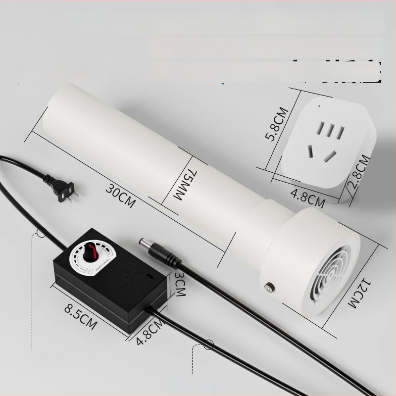 Išmetimo oro keitimo ventiliatorius miegamajam, 12V, 1000W, 50Hz, horizontalis montavimas, išmanusis valdymas