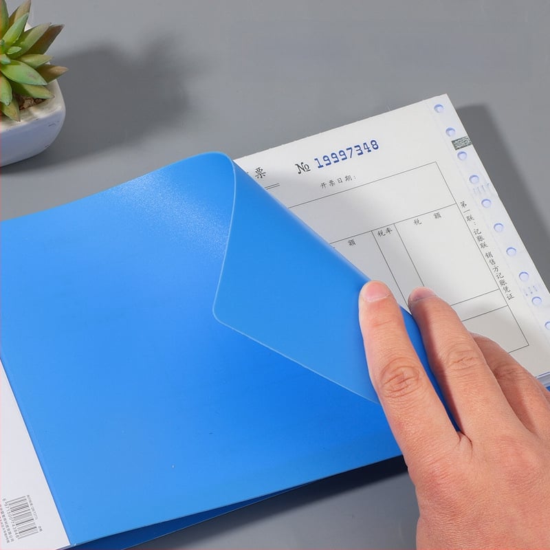 Haiboxin PVM sąskaitų byla, plastikinė, su vienu tvirtu klipu, modelis 5617/5619, skirta sąskaitoms ir kvitams