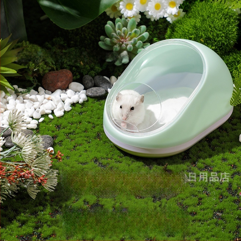 Hamsteru vannas un patvērums – ABS materiāls, daudzfunkcionāla ligzda maziem mājdzīvniekiem
