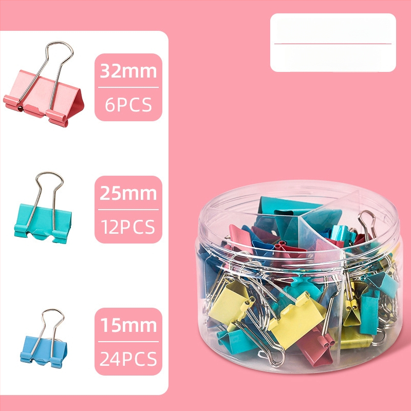 Metāla Long-tail Clip biroja organizatoram, 3 vienā, modelis a1262, Zhongchang