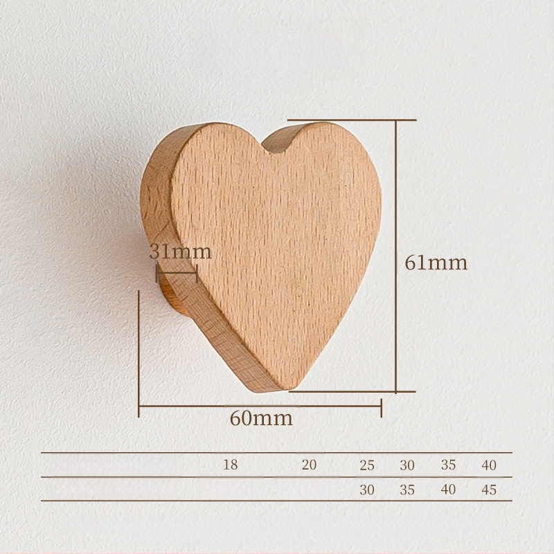 Medinė stalčiaus rankena – masyvus medis, graviruota, modernus minimalistinis stilius, modelis 0808