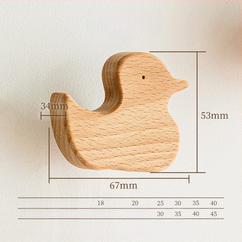 Medinė stalčiaus rankena – masyvus medis, graviruota, modernus minimalistinis stilius, modelis 0808