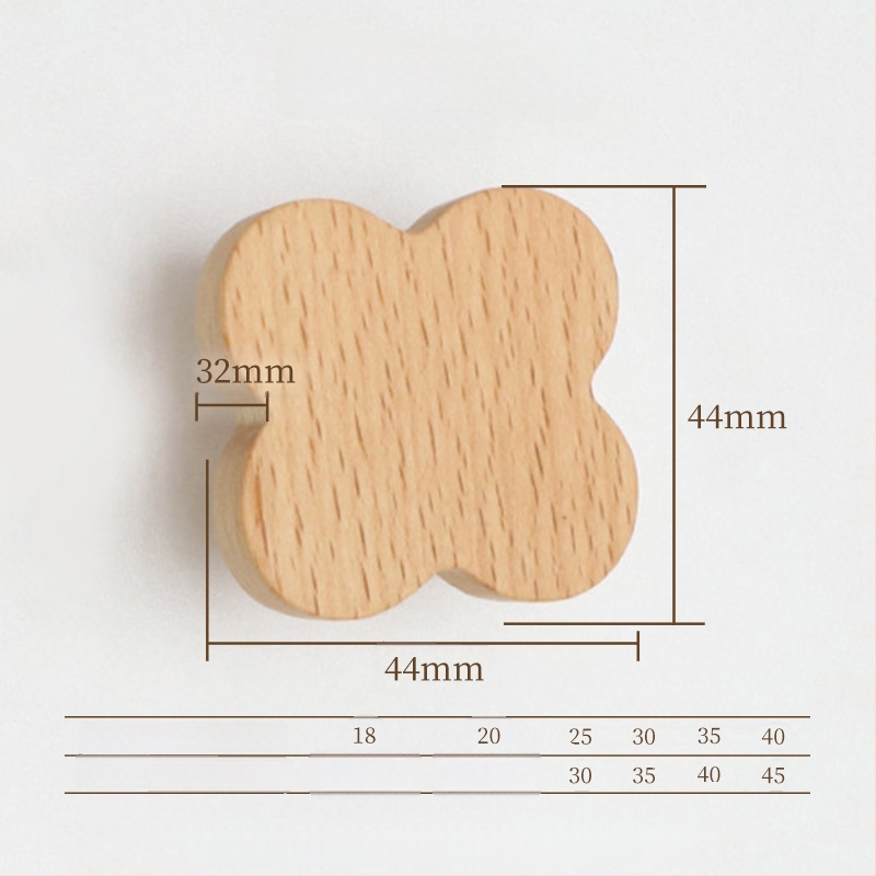 Medinė stalčiaus rankena – masyvus medis, graviruota, modernus minimalistinis stilius, modelis 0808