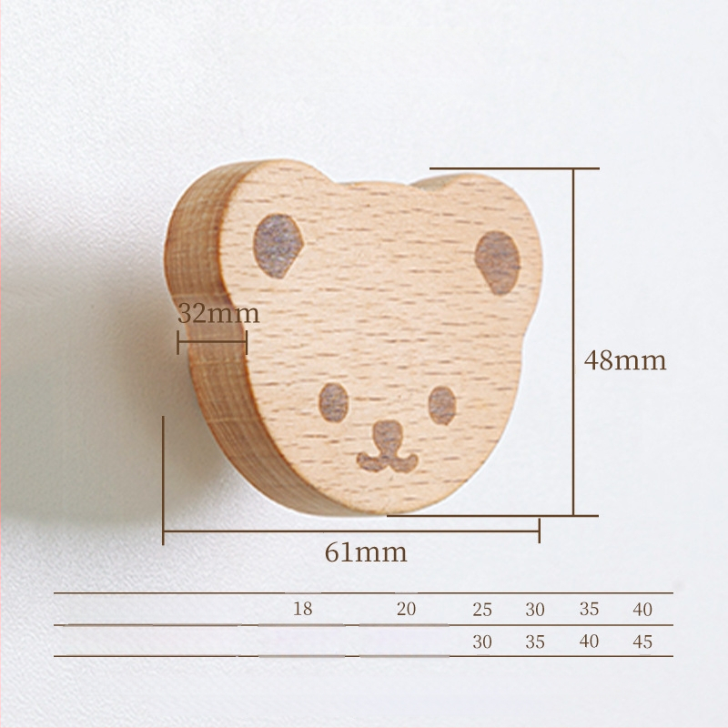 Medinė stalčiaus rankena – masyvus medis, graviruota, modernus minimalistinis stilius, modelis 0808