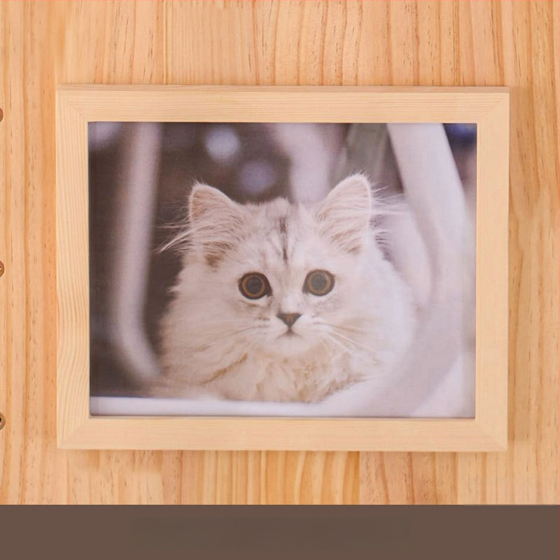 Koka sienas kaķu kāpņu rāmis ar integrētu guļvietu un plauktu, vienkāršs stils, bez urbuma