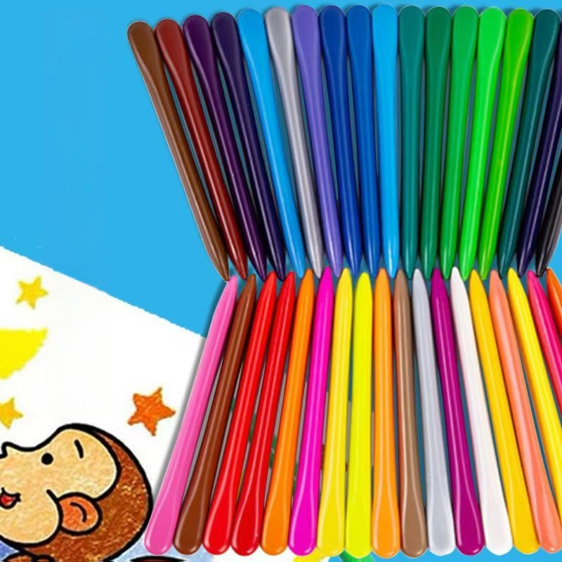 Chuangpinge plastmasas trīsstūrveida krāsu zīmēšanas komplekts, plastmasas korpuss, 5 g pa gabalu