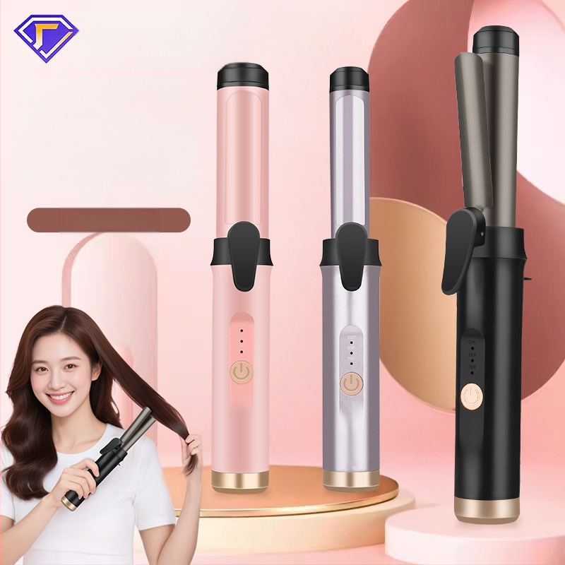 RESUXI Belaidė garbanų formavimo priemonė su PTC šildymu, skersmuo 31 mm ir daugiau, 3 temperatūros lygius, įkraunama baterija, formavimas per 1 minutę