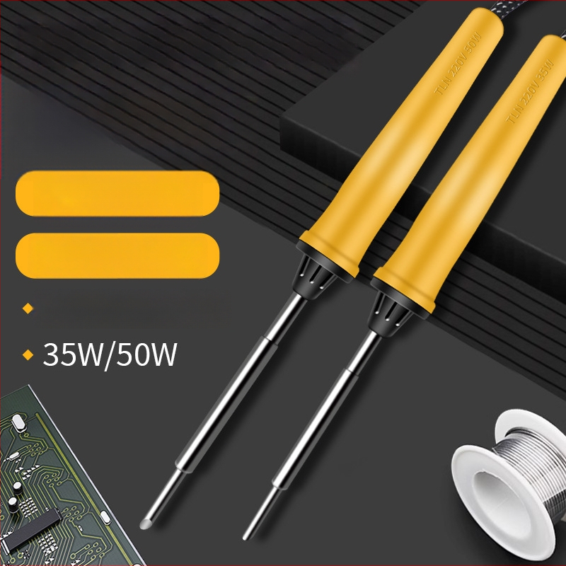 500 serijos vidinis šildomas litavimo įrankis su horseshoe ir flat antgaliais, 35W/50W, 220V