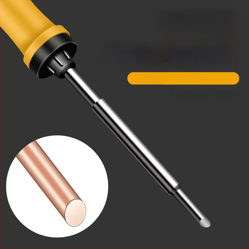 500 serijos vidinis šildomas litavimo įrankis su horseshoe ir flat antgaliais, 35W/50W, 220V