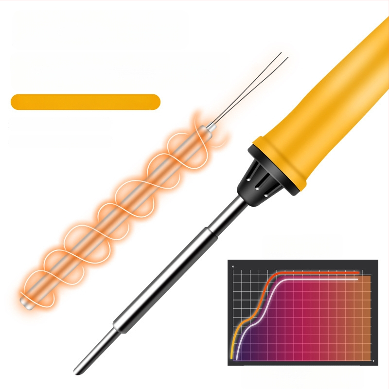 500 serijos vidinis šildomas litavimo įrankis su horseshoe ir flat antgaliais, 35W/50W, 220V