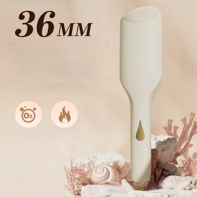 36 mm didelio bangavimo prancūziška garbintuvas plaukams su keramine danga, 220 V, 70 W, 10 lygių temperatūros reguliavimas