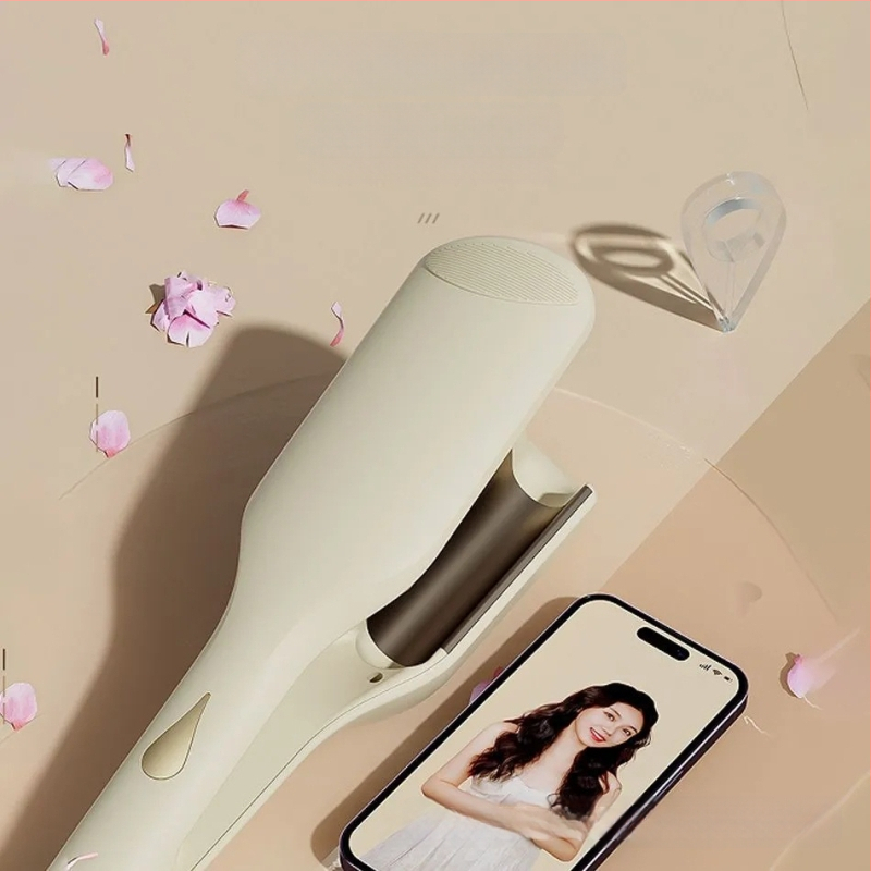 36 mm didelio bangavimo prancūziška garbintuvas plaukams su keramine danga, 220 V, 70 W, 10 lygių temperatūros reguliavimas