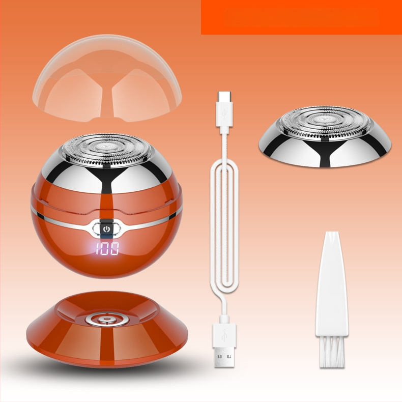 Elektrinis skustuvas su pasukama galva, 1 peilis, LED ekranas, baterijos veikimo laikas daugiau nei 60 minučių, įkraunamas/dvigubo maitinimo šaltiniai, nerūdijančio plieno peiliai