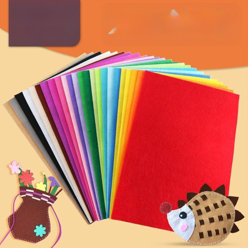 Spalvota spausdinta neausto audinio, filto medžiaga, pakuotė 10 lakštų