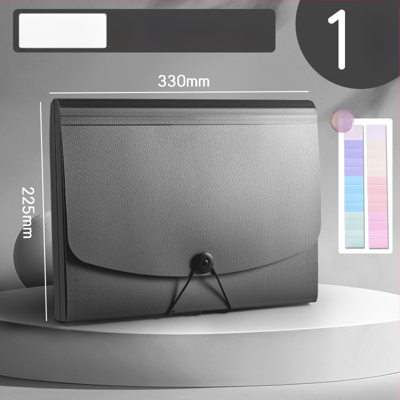 Deli 5236 PP akordeoninis bylų organizatorius su 13 skyrių, biuro dokumentų dėžutė