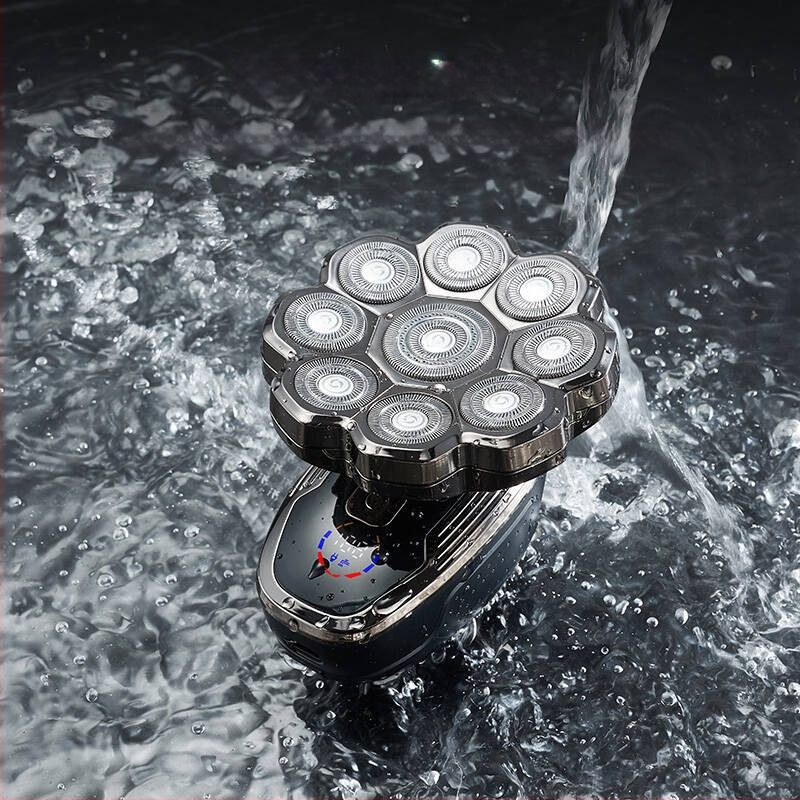 Elektrinis skutimosi prietaisas visam kūnui, LED ekranas, plūduriuojanti galvutė, rotuojanti daugia galvė (>4), įmontuota įkraunama baterija