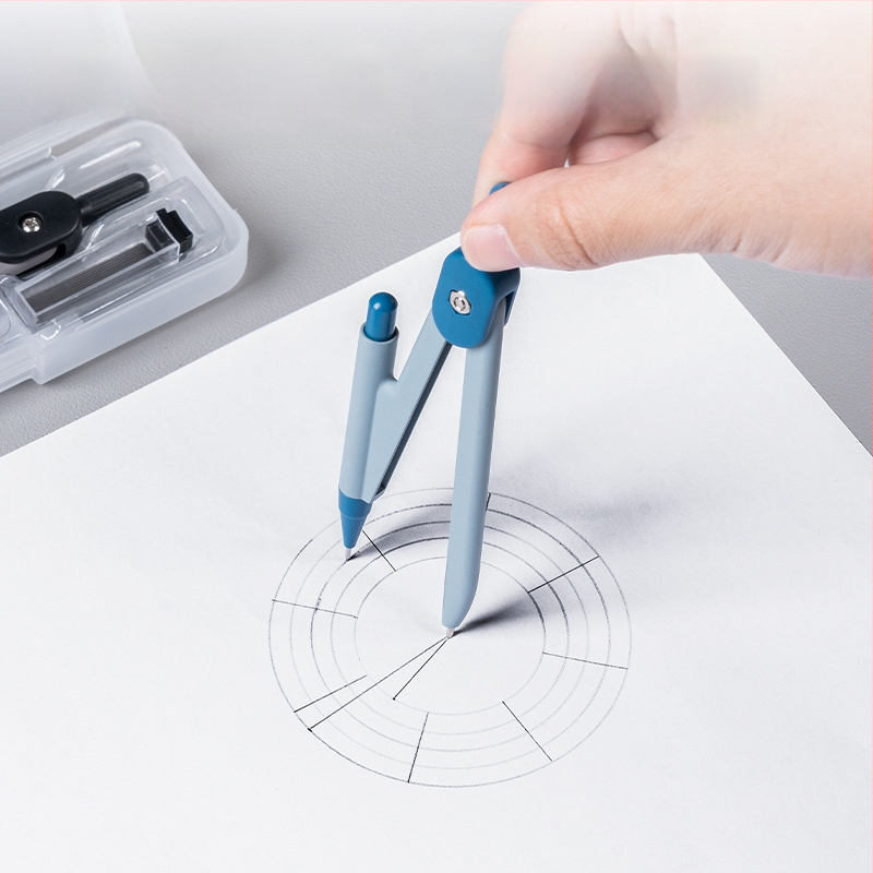 Deli VC1 metallikompass, 2-osaline komplekt, 0,5 mm grafiidisüdamik