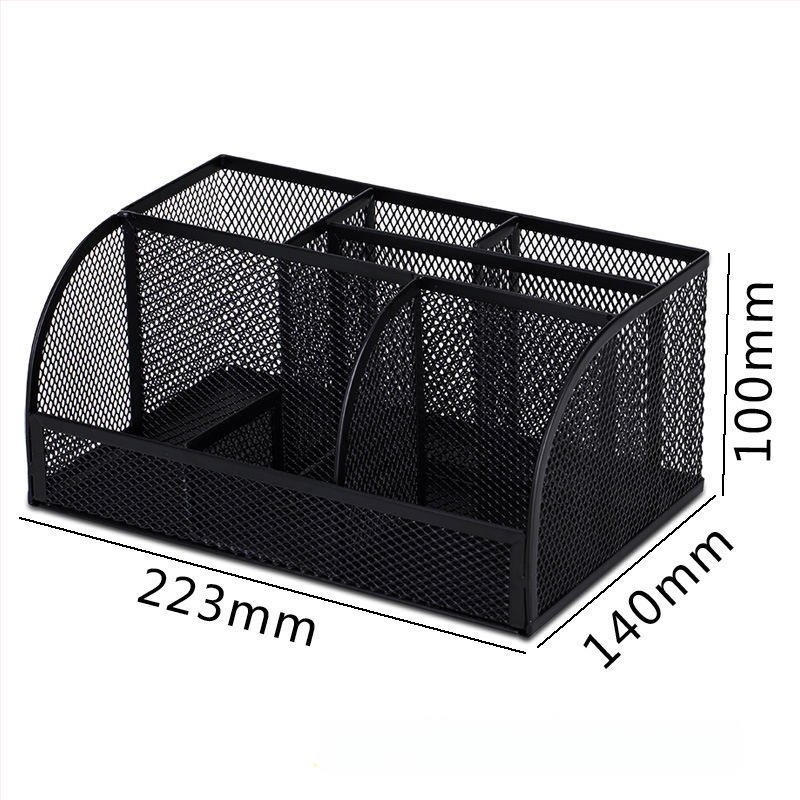 Deli 8903 Kvadrātmetāla pildspalvu turētājs, daudzfunkcionāls galda organizētājs