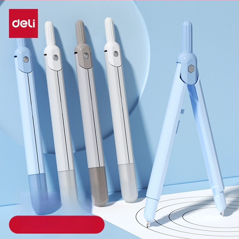 Deli VC28 metallist joonistuskompass geomeetria jaoks