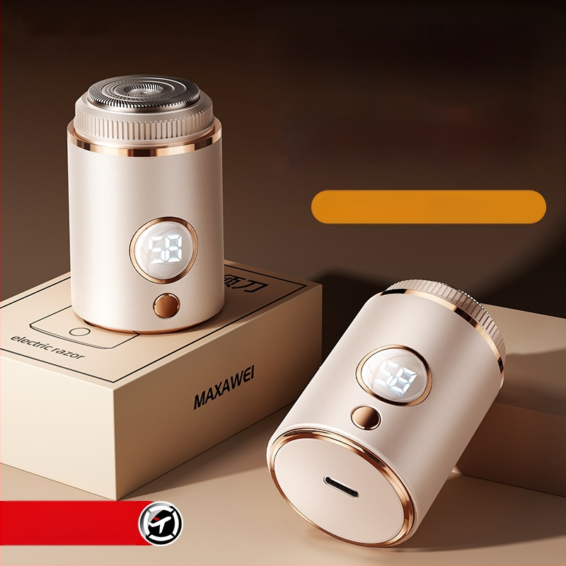 Vyrų elektrinis skustuvas su plūduriuojančia trim žiedų galvute ir 18 peiliukų, USB‑C greitoji įkrovimo, įmontuota 500–800 mAh baterija, veikimo laikas 60+ min.