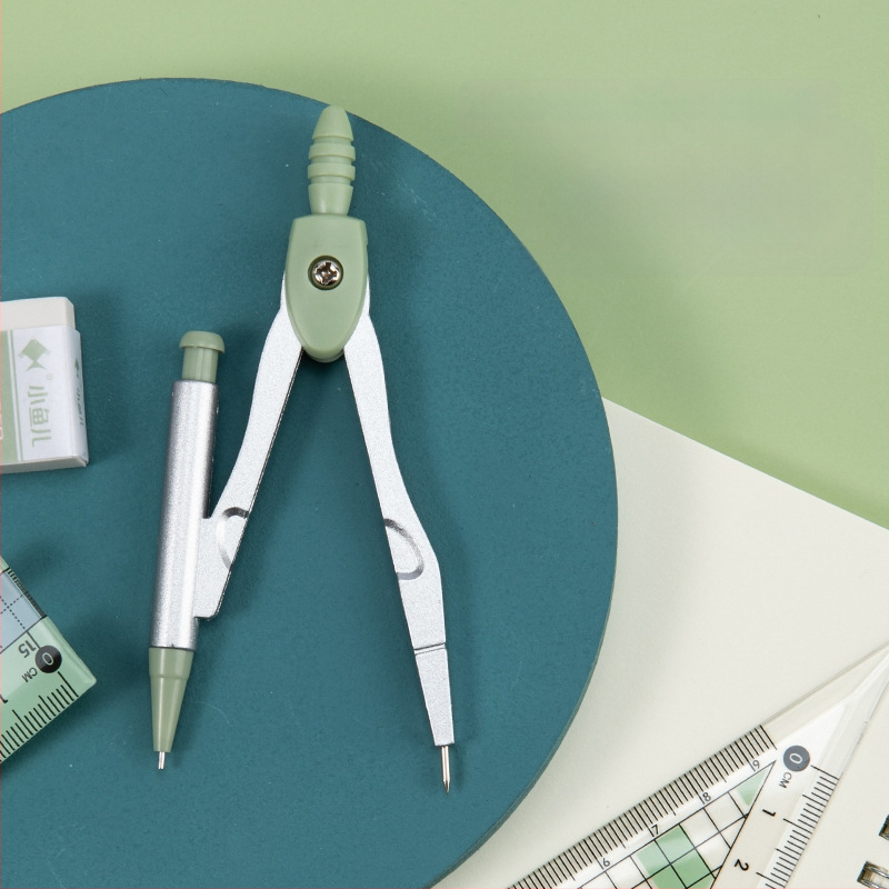 Little Fish 2220 Tsink-aliumi lineaar ja kompasside komplekt kolmnurga joonestuseks